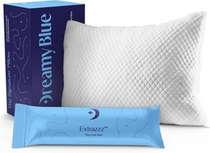 $75 DreamyBlue Signature Adjustable Shredded Memory Foam Pillow Queen