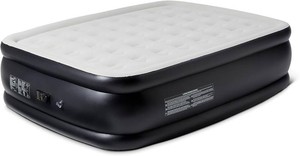 $58 Amazon Basics Inflatable Air Mattress with Built-in Electric Pump, Queen Size, 22-Inch Height, for Camping or Travel