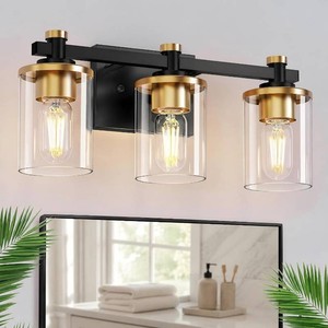 $65 Bathroom Light Fixture, Bathroom Vanity Light Over Mirror, 3-Lights