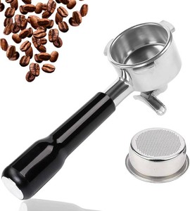 $50 Espresso Portafilter 54mm Double Spout Compatible with Breville Bambino Plus (BES500) Infuser (BES840XL) 54mm Breville Barista Series-ABS Handle - Stainless Steel Filter Basked Included