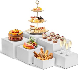 $37 6 PCS Buffet Risers, Large Food Risers for Buffet Table, Dessert Display