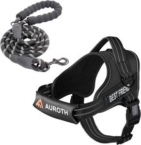 $25 AUROTH Dog Harness for Large Dogs No Pull Tactical Harness and Leash Set