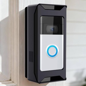 Anti-Theft Video Doorbell Mount Compatible with RingBlink Wireless Camera Doorbell, Adjustable Angle Mount No-Drill Battery Doorbell Bracket Accessories for Houses, Apartments, Businesses
