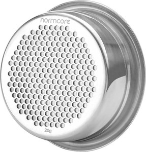$30 Normcore 58mm Portafilter Basket Coffee Filter, Double Layer, 304 Stainless Steel, 0.8mm Thickness, Comes with 58.5mm Puck Screen, 20 Gram