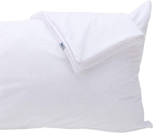 Kingnex 2 Pack Waterproof Feather Proof Pillow Protectors with Zipper