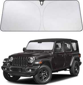 $20 EcoNour Windshield Sunshade Compatible for Jeep Wrangler 2019-2025 2026