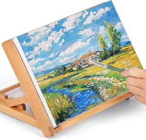 $20 Table Easel for Painting, Adjustable Angle Art Easels Wood Table Easel Drawing and Sketching Board, 11 45 Inches by 8 23 Inches
