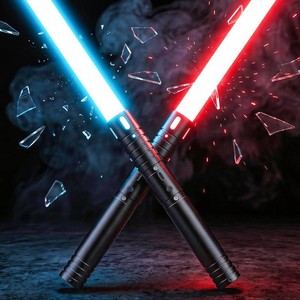 $35 2 Packs Dueling Lightsabers Ages 3-16, RGB 15 Colors FX Sound Light Sabers, USB-C Rechargeable Metal Hilt for Kids Adults, Galaxy War Cosplay Role Play Birthday Gift Ideal Battle Toy