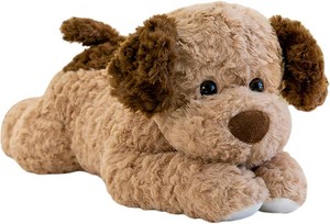$26 Dog Plush Dog Toy 18 Inch, 2.6 lbs, Brown Weighted Stuffed Animal Puppy