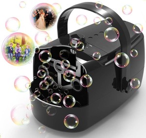 $27 Zerhunt Durable Bubble Machine for Party 3 Power Modes for Non-Stop Fun - 18000 Bubbles Per Minute High Output 30 Mins Bubbles per Refill - Kids Safe Auto-Stop for Outdoor Backyard Birthday