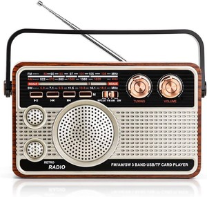$30 Tendak Portable Radio AM FM SW, Vintage Radio for Home Outdoor Elder Gift