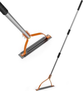 $29 Grass Whip Weed Cutter, Manual Grass Cutter with Serrated Double Blade and Adjustable Long Handle, Manual Weed Wacker for Overgrown Weeds, Garden, Field & Orchard-Manual Sharpening