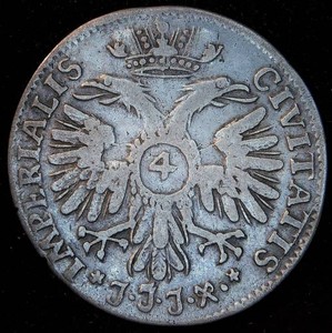 1728 Free Hanseatic City of Lubeck (German States) Silver 4 Schilling 18th Thaler