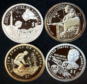 (4) Better Date Proof Sacagawea Dollars from Sets