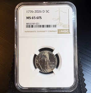 MS65 1976-2006-D Nickel, 6 Full Steps