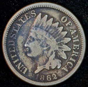 1862 Indianhead Cent, VG