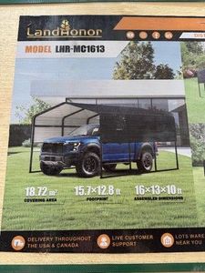 16 x 13 Ft Metal Carport