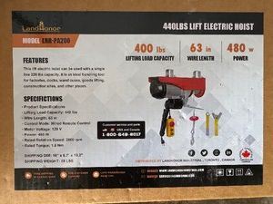 440 LBS Lift Electric Hoist