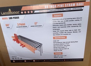 60 In Pine Straw Rake