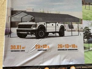 26 x 13 Ft Metal Carport