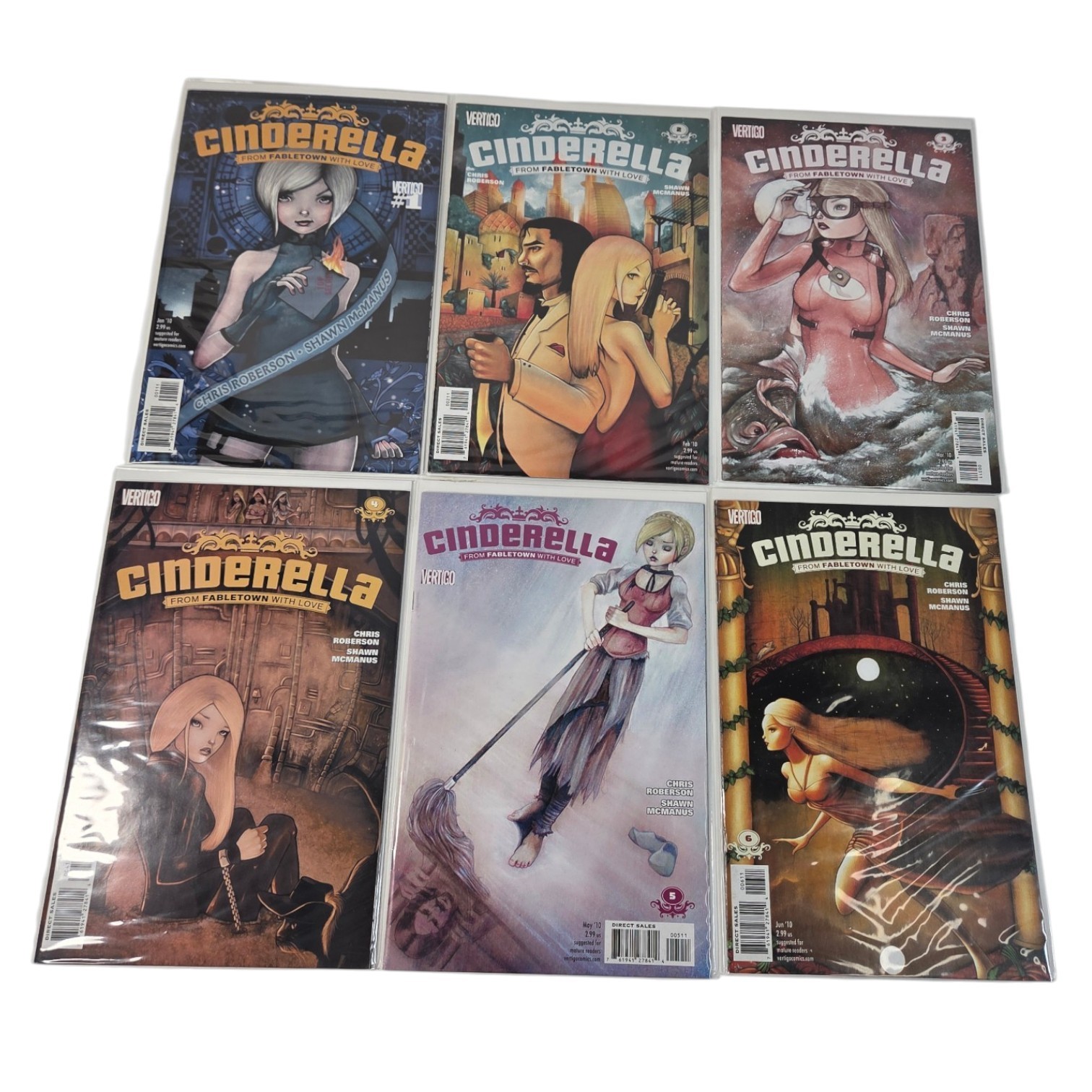 Lot of 6 Vertigo Cinderella From Fabletown With Love Comics #1-6 Complete Run