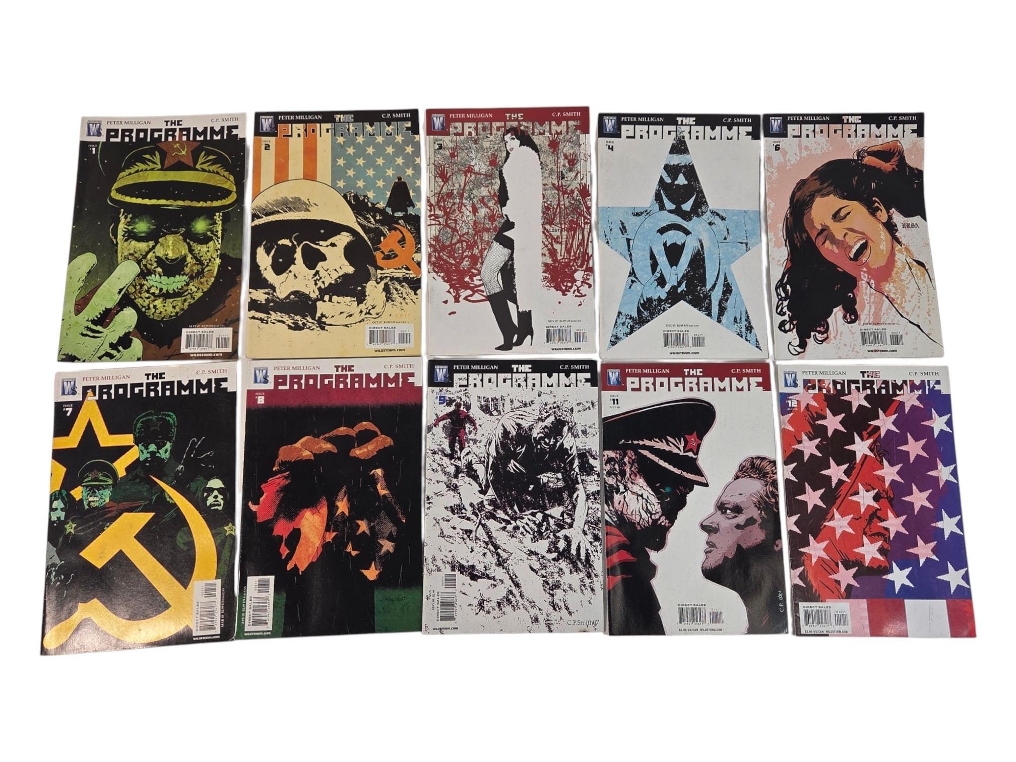 Lot of 10 WildStorm The Programme Comics #1-4, 6-9, 11-12 Peter Milligan C.P. Smith