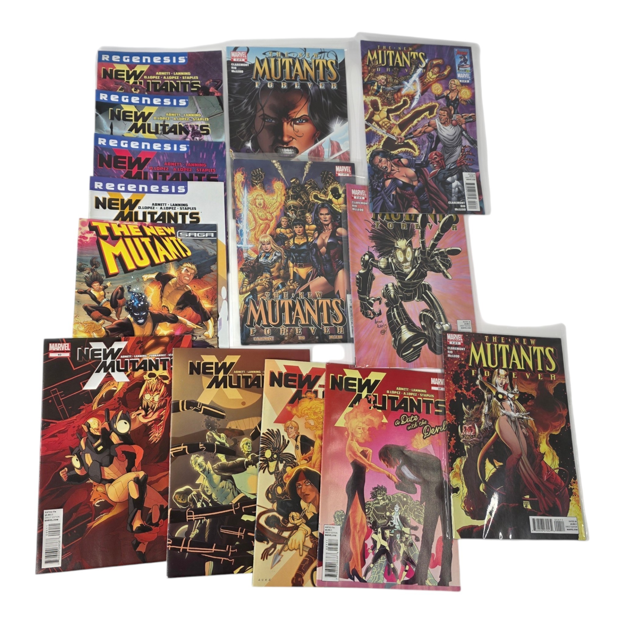 14 Marvel New Mutants Comics  Regenesis, New Mutants Forever #1-5 & Saga