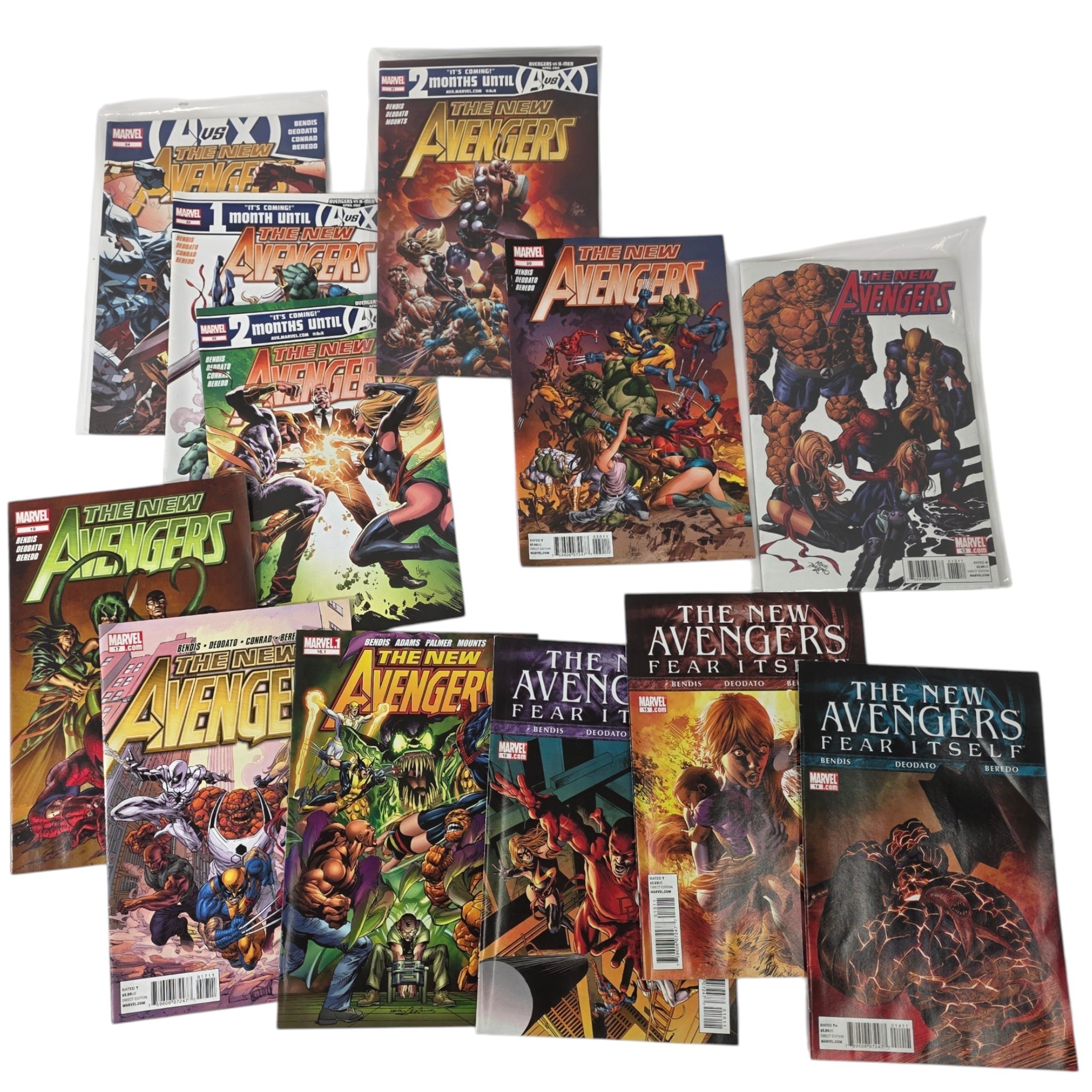 Lot of 12 Marvel The New Avengers Comics #13-24  Fear Itself, Avengers vs X-Men