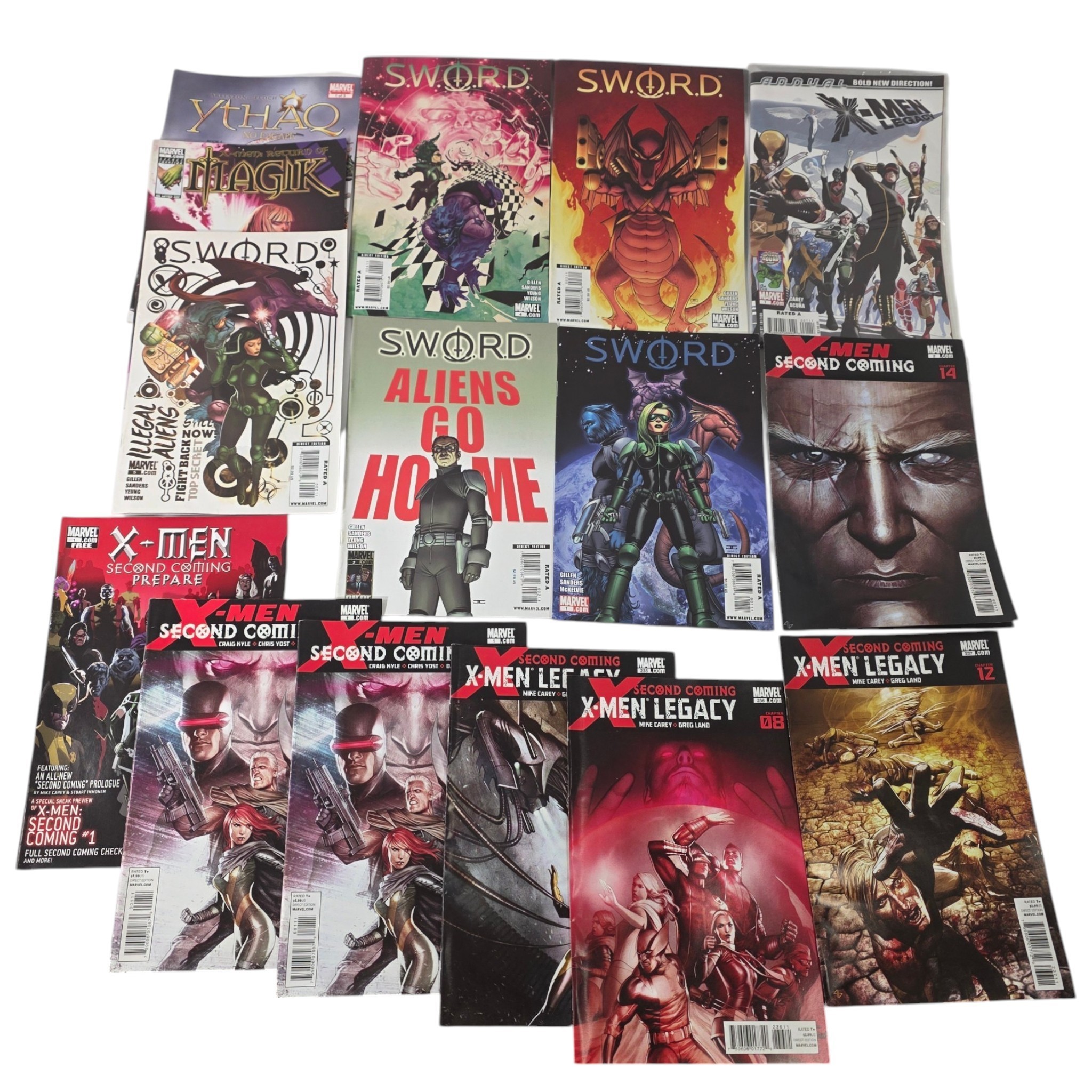 Lot of 15 Marvel X-Men Comics  S.W.O.R.D. #1-5, Second Coming & X-Men Legacy