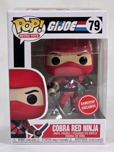 Funko Pop Retro Toys G.I. Joe Cobra Red Ninja #79 GameStop Exclusive
