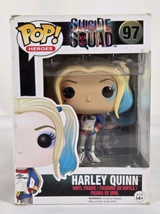 Funko Pop Heroes Suicide Squad Harley Quinn #97 Vinyl Figure  Damaged Box