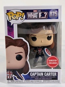 Funko Pop Marvel What If... Captain Carter #875 GameStop Exclusive Bobble-Head