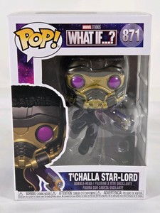 Funko Pop Marvel What If... TChalla Star-Lord #871 Bobble-Head Vinyl Figure