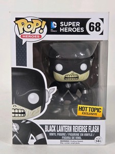 Funko Pop Heroes DC Black Lantern Reverse Flash #68 Hot Topic Exclusive Vinyl Figure