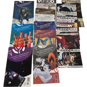 18-PC DC Vertigo Comic Lot Trigger #1-8 Vinyl Underground #1,2,4-7,10-12 Hellblazer