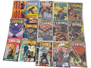 Vintage Comic Book Lot of 17 - Marvel The Thing (1983) & DC Thriller Bronze Age Run & Thulsa Doom