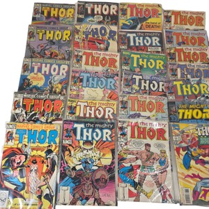 28-PC Marvel The Mighty Thor Comic Lot #331-361 #450 #473 #475 #482 Annual #12