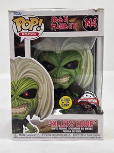 Funko Pop Rocks Iron Maiden Killers Eddie #144 Glow in the Dark Special Edition