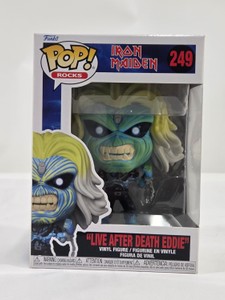 Funko Pop Rocks Iron Maiden Live After Death Eddie #249 Vinyl Figure Collectible