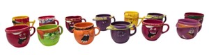 lot of 13 Vintage Pillsbury Funny Face Plastic Mug Collection (1960s1970s)