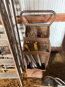Vintage Banding Cart with Tools