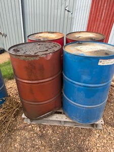 Four 55 Gallon Barrels of Waste Oil for Heating