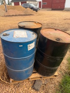 Three 55 Gallon Barrels of Waste Oil for Heating