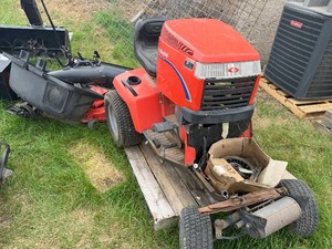 Simplicity Riding Lawn Mower 54 Deck, Bagger and 4 Plow Attachment (Needs Motor)