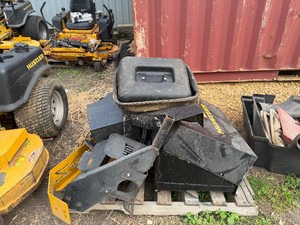 Pallet of Hustler Mower Bagger System