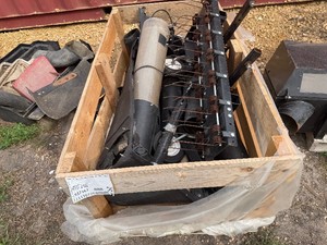 Crate of Mower Attachments and Parts