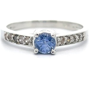 Natural Blue Spinel & Natural Diamond Ring VIDEO
