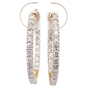 1 Carat Diamond Inside-Out Hoop Earrings VIDEO