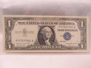 1957A Washington Silver Certificate
