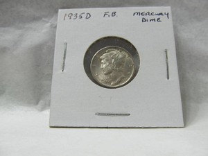 1935D F.B. Mercury Dime